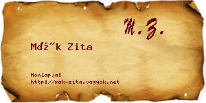 Mák Zita névjegykártya