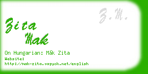 zita mak business card